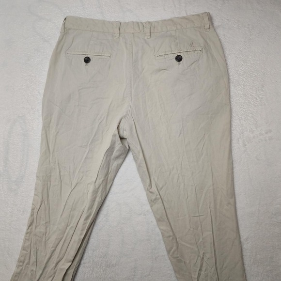 Johnnie-O Pants Mens 32x34 Stone Beige Chino Cotton Linen Blend Casual - Picture 4 of 15